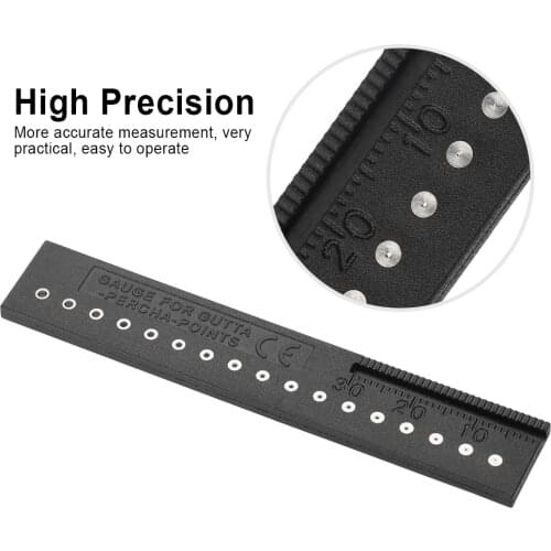 Gutta Percha Points Span Measure Scale Root Canal Measuring Ruler Dental Tools Instruments
