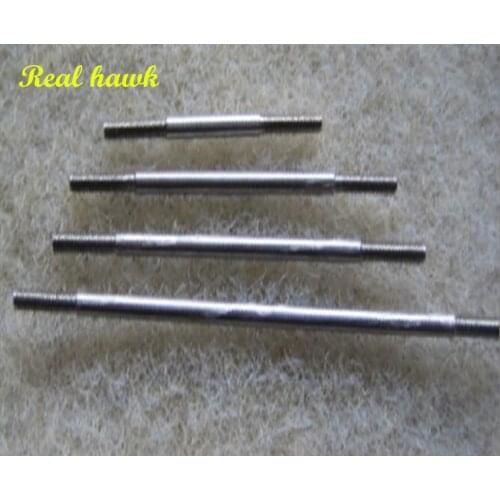 10pcs M2xL30/45/50/67mm Link Stainless Steel Connecting Rod with Dual End Thread for Servos, Rod End Linkage&DIY Material