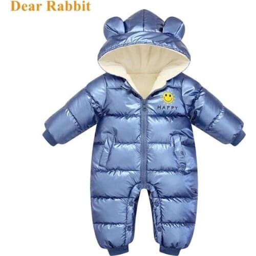 2021 Winter Jumpsuit For Kids Thick Bodysuit For New born Clothing Baby Girls Clothes Baby Rompers Boys Hooded Snowsuit Parkas