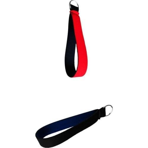 2x Neoprene Keychain Keyring Wrist Strap Key Fob Wristlet For Bag Wallet