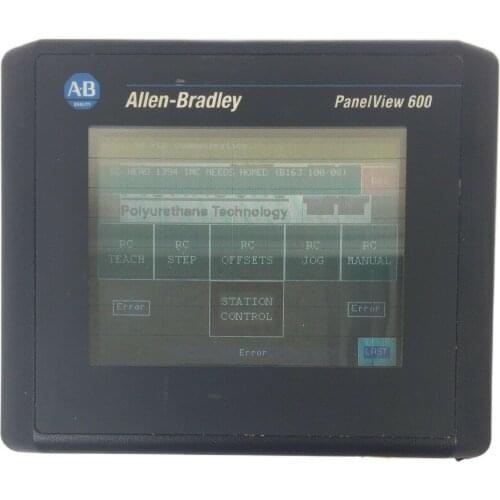 Allen Bradley 2711-T6C1L1 /B PanelView 600 Color Touch Screen F/W 4.30 Used In Good Condition
