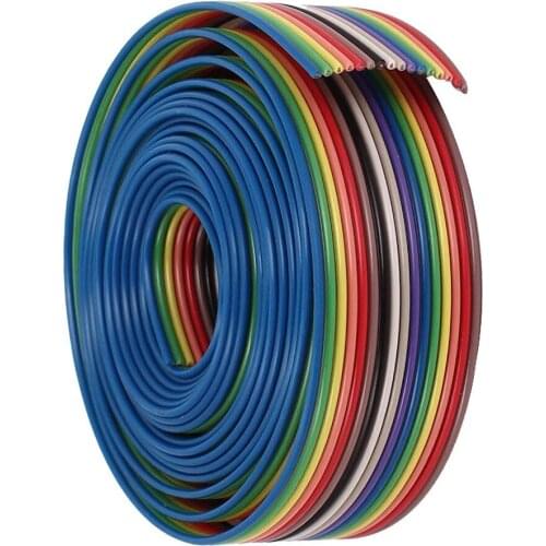Car CD modified line cable rainbow flat wire support line welding cable joint wire ribbon extension cable,10/16P rehearsal line