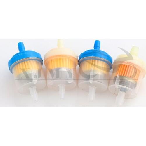 4 pcs Motorcycle Petrol Gas Fuel Oil Filter For Moped Scooter Dirt Bike ATV Go Kart Gasoline Filter With Magnet