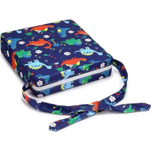 Children Dining Chair Washable Waterproof Raised Cushion Removable Adjustable Cushion Elevated Safety Belt Travel Mat