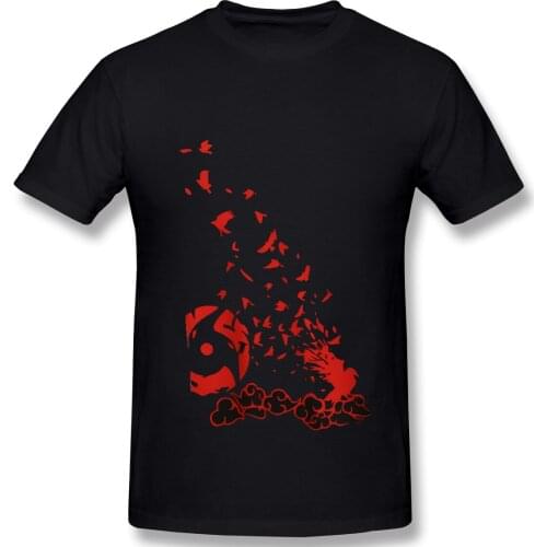 Funny Sarcastic Mens Basic Short Sleeve T-Shirt Sharingan Itachi kawaii Tops Tees EUR Size