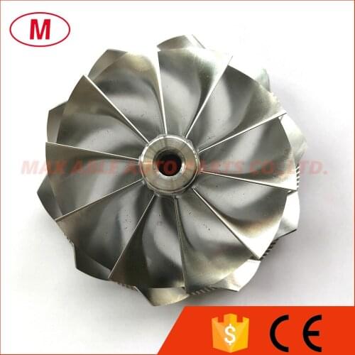 GT45 79.40/98.10mm 10+0 blades Turbo Billet compressor wheel/Aluminum 2618/Milling wheel for Turbocharger Cartridge/CHRA/Core