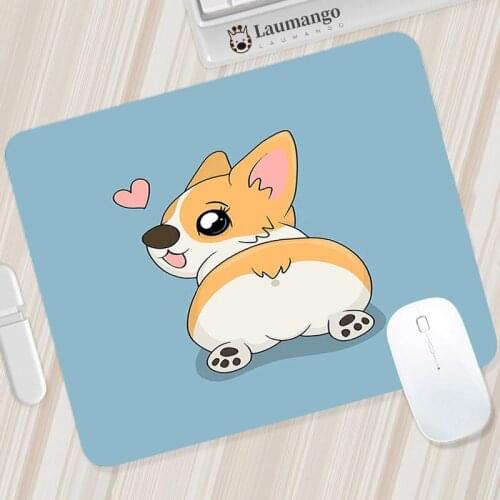 Mouse Pad Corgi Lovely Desk Mat Gamer Mausepad Anime Cute Computer Varmilo Mousepad Pc Office Carpet Mats Keyboard Small Rug