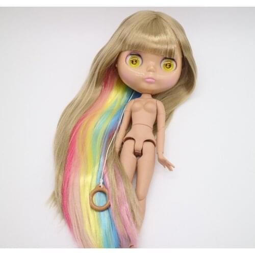 Blyth doll for customized .30cm dolls with mix color hair