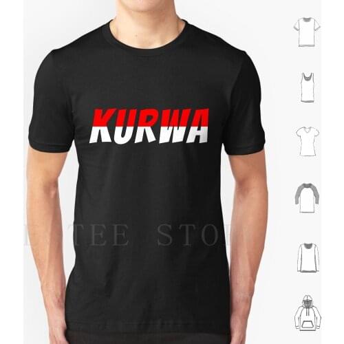 Kurwa Poland Meme T Shirt Print Cotton Kurwa Poland Memes Cyka Blyat