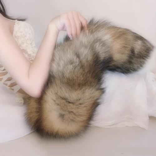 New Hand Made Work Beast Wolf Wolves Fox Neko Tail White Black For Cosplay Halloween Christmas Costume Ears Accessories