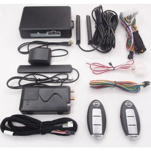 Remote start for original push button start upgrade for Nissan with 4G and bluetooth smart phone APP control