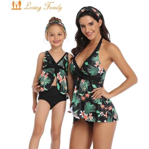 Mommy And Me Clothes Bikini Men Dad Son Beach Shorts Mother Daughter Swimwear Family Maching Look Swimsuit Girl And Mom Outfits