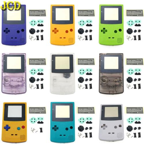 JCD 1pcs Housing Shell Cover for Nintend GameBoy Color for GBC Housing Case Pack