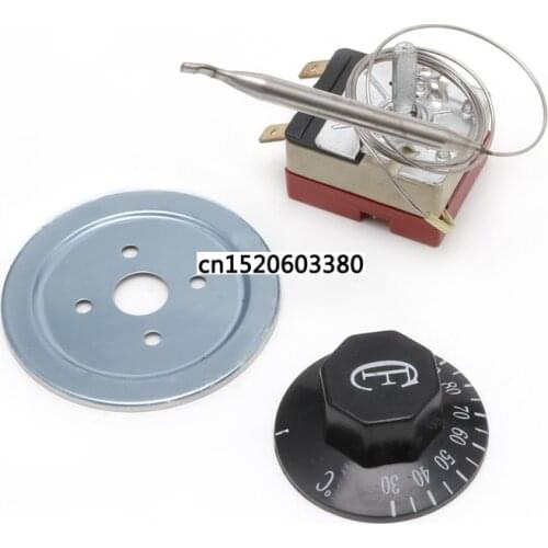Free_on 250V 16A Temperature Controller 30-110 Celsius Thermostat Knob Capillary Switch