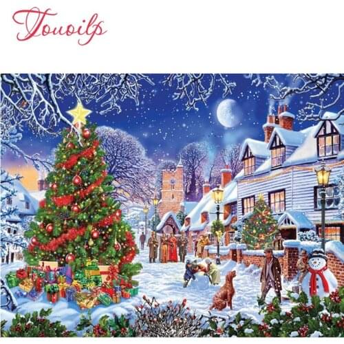 Christmas Tree Village 2019 New Hot Sale Diy Diamond Painting Kits