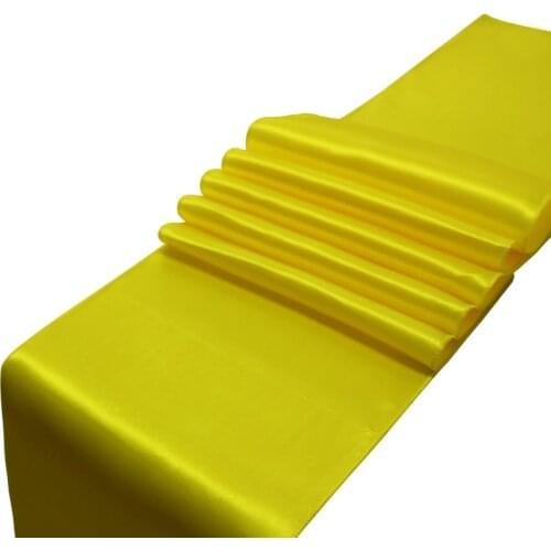 10pcs/set 30x275cm Jacquard Style Satin Table Runner For Hotel Table Decoration Wedding Party Reception Table Runners Tablecloth