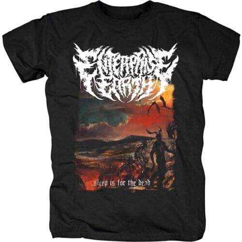 4 designs Enterprise Earth Streetwear cool Rock Brand shirt heavy death metal Punk fitness 100%Cotton skateboard demon tee