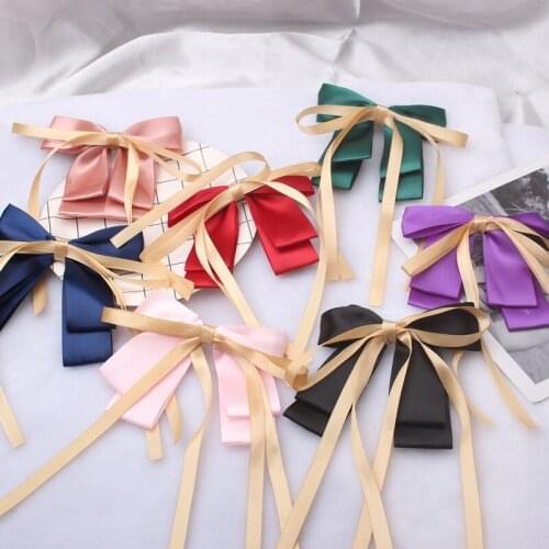Big Bow-knot Hairpins for Women Long Ribbon Tassel Cute hair accessories 2021 hair clips for girls Hair ornaments