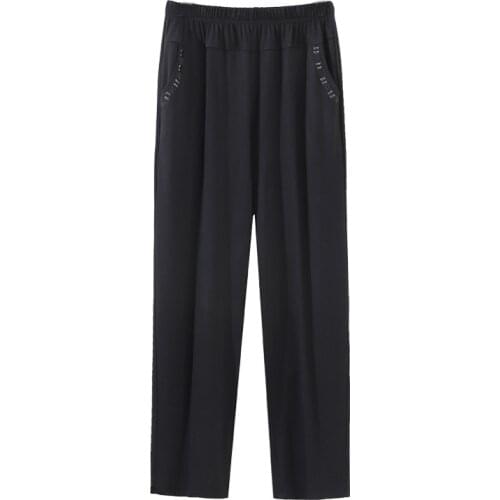 Plus Size 8XL 2019 Autumn High Waist Elastic Long Pants Women Stretch Trousers Work Office Ladies Casual Black Harem Pants M182