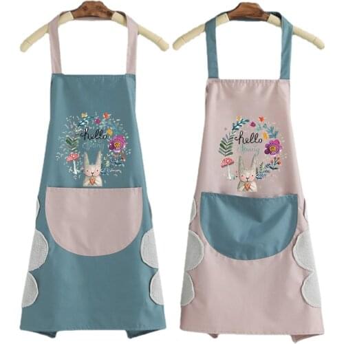 Aprons for Woman Kitchen Cooking Sleeveless Apron Waterproof and Oil-proof Hand-wiping Apron Mens Womens Anti-fouling Apron