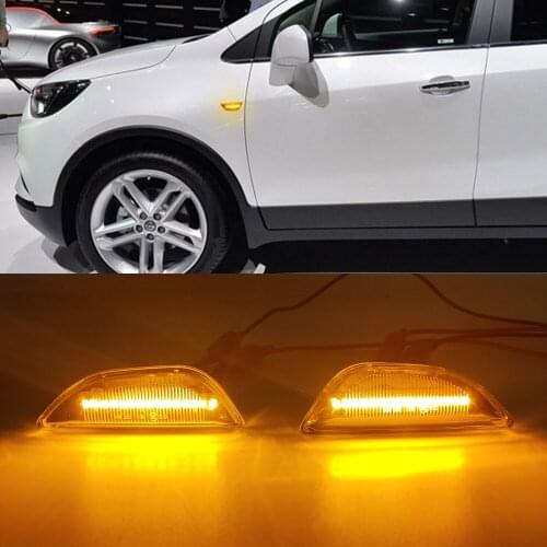 1Set For Opel Mokka X Chevrolet Trax 2013-2020 Buick Encore Dynamic Led Side Marker Flowing Turn Signal Sequential Blinker Lamp