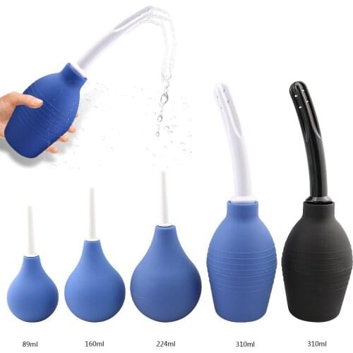 1Pc Enema Cleaning Container Vagina & Anal Cleaner Douche Bulb Design Medical Rubber Health Hygiene Tool Sex Toys For Woman/Man