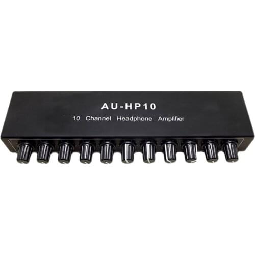 10 Channel Stereo Headphone Amplifier Audio (1input 10 output ) Preamplifier Independent Vol Adjust NJM4556A DC12-24V 1PC