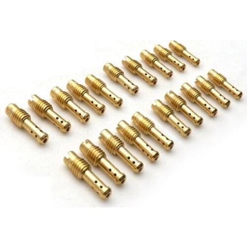 20 Pcs Pilot Jets 5.0x0.8mm 8 Bleed Fit For MIKUNI VM/TM/TMX Carb Holes Hot Sale High Quality