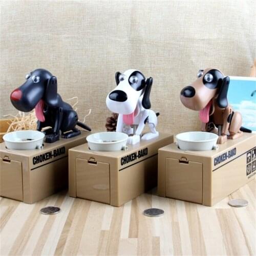 Automated Dog Steal Coin Bank Bank Money Saving Box Gift Cute Educational juguetes brinquedos toys for children New
