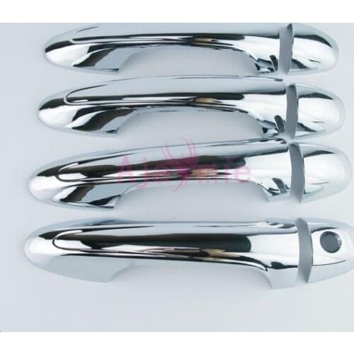 Car ABS Chrome handle Protective Cover Door Handle Outer Bowls Moulding Trim 2015 2016 2017 For Toyota Hilux Revo Accessories