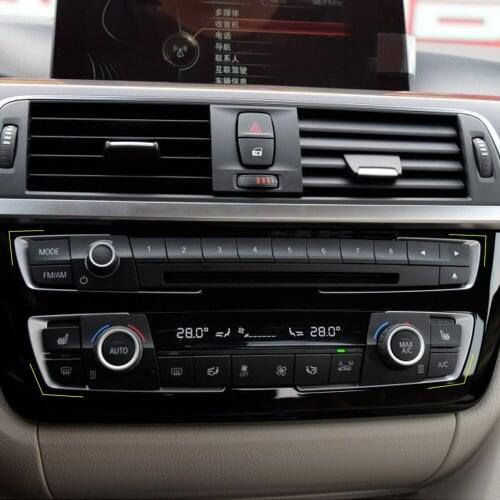 Car Pearl Chrome control panel decoration trim cover case For BMW 3 4 series F30 F35 3GT 316i 320li 328li 325li 335li