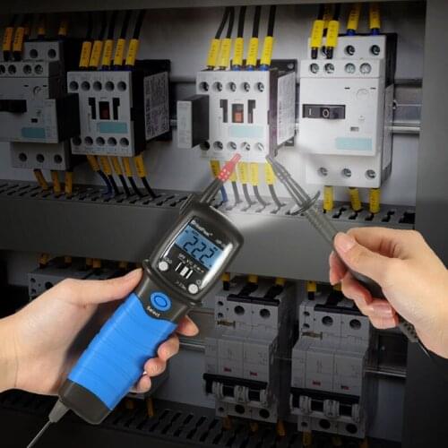 Handheld Pen Type Digital Multimeter DC/AC Voltage Meter Resistance Diode Continuity Tester Backlight LCD Display