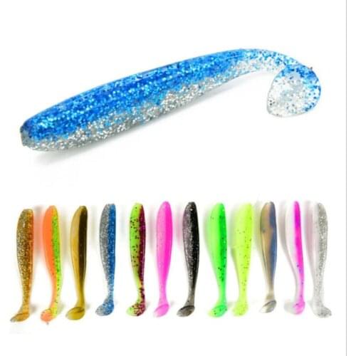Gorgons 10pcs/bag 65mm 2g Artificial bait for fishing gusano pesca fishing accessories silicone fishing lure soft lure