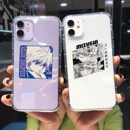 Cute Hunter X Hunter Killua Zoldyck Anime Phone Case For iPhone 11 12 Pro Max XS X 8 7 SE20 XR 6Plus Clear Soft TPU Cover Fundas