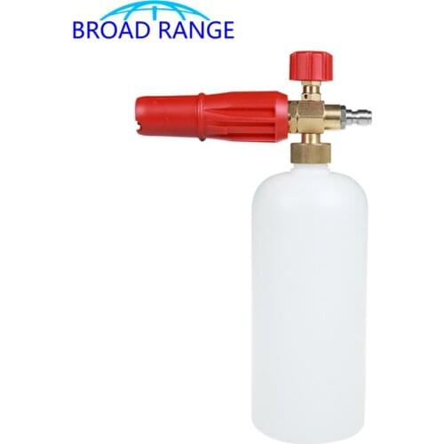 High Pressure Washer G1/4 Total Copper Snow Foam Lance Gun Generator Spary Nozzle Car Washer Soap Bottle Deck Foam Cleaning Tool