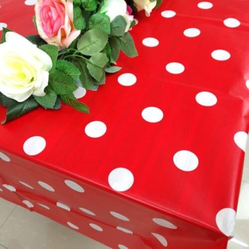 Wipe Clean Party Tablecloth Decoration Large Rectangle Plastic Table Cover Cloth