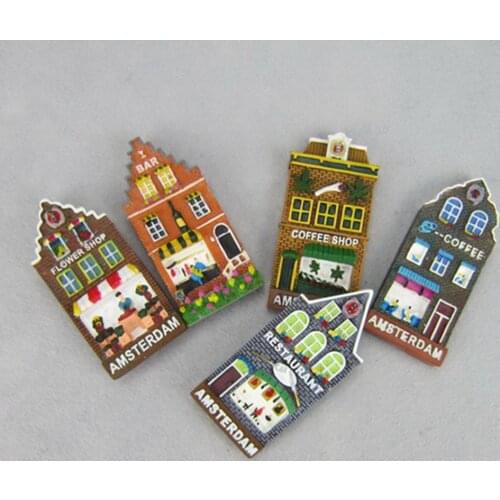 Netherlands Amsterdam Colorful Shop Fridge Magnets Tourist Souvenir Refrigerator Magnetic Stickers Home Decor Decoration