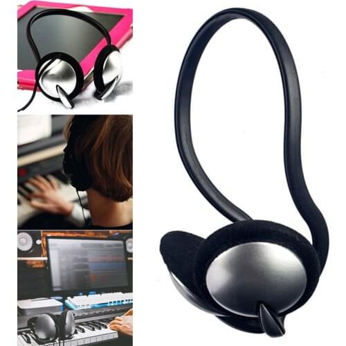 New Wired Neckband Headphones 3.5mm / 6.35mm Plug Piano Sound Black Headset Earphones For TV Phones PC Electronic Piano