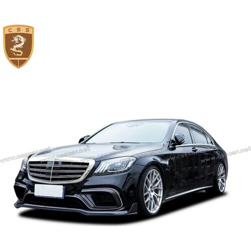 New Style Auto Modification Benz S Class S63 AMG Body Kit Upgrade B Style Rear Carbon Fiber Car Front Rear Lip Fenders Spoiler
