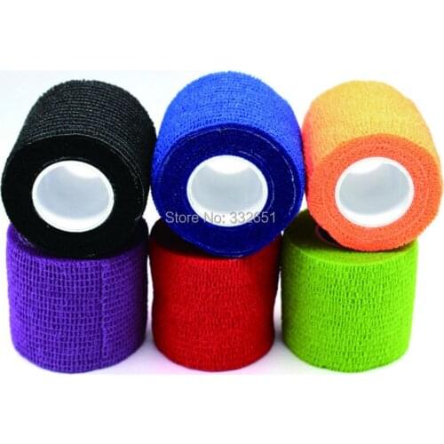 CHUSE Bandage Disposable Self-adhesive Elastic Bandage Waterproof 10pcs for Handle Grip Tube Tattoo Accessory INK PMU