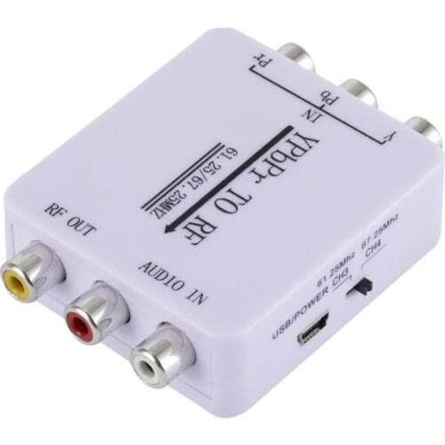 Converter Decoder Ypbpr Audio Signal To Rf Radio Frequency Single Wire Transmission Analog Tuner Receiving Decoding Audio Cable
