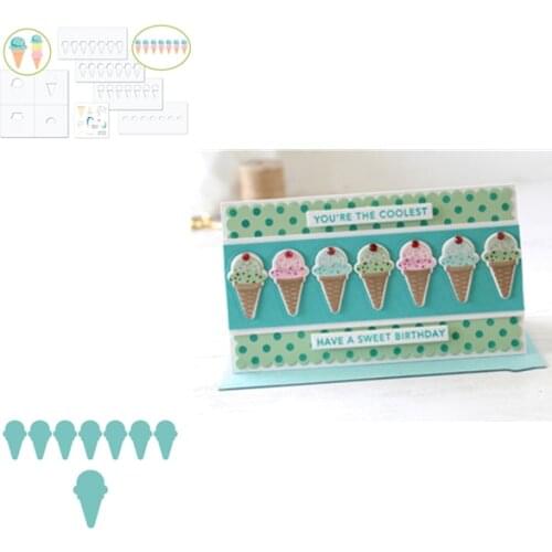 Ice cream Cutting Dies for DIY Scrapbooking/photo album Decorative Embossing DIY Paper Cards and die