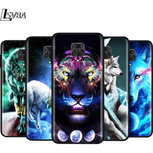 The Wolf Animal for Xiaomi Redmi Note 9 9T 9S 9Pro Max 8T 8Pro 8 7 6 5 Pro 5A 4X 4 Silicone Black Phone Case