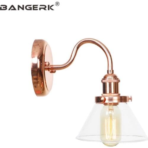 Nordic Design Modern Loft Wall Light LED Edison Sconce Wall Lights Iron Glass Bedside Wall Lamp Home Decor Lighting Luminaire