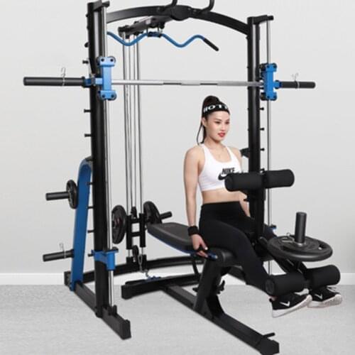Squat rack home advanced gantry multifunctional commercial Smith machine muscle comprehensive training device fitness equipment