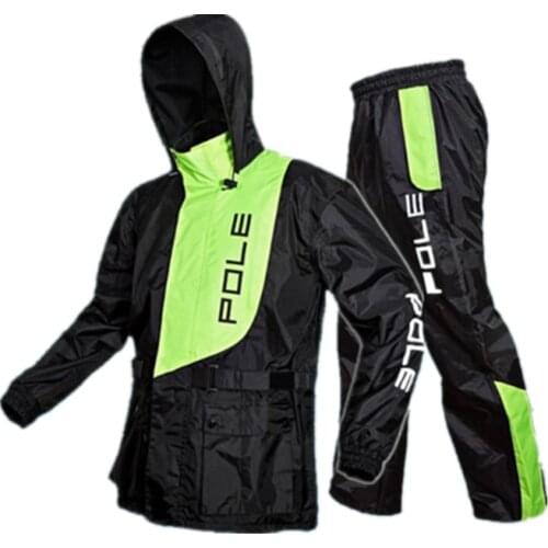 Sport raincoat suit waterproof raincoat suit motorcycle rain jacket poncho large size rain coat suit coat outdoor man and woman