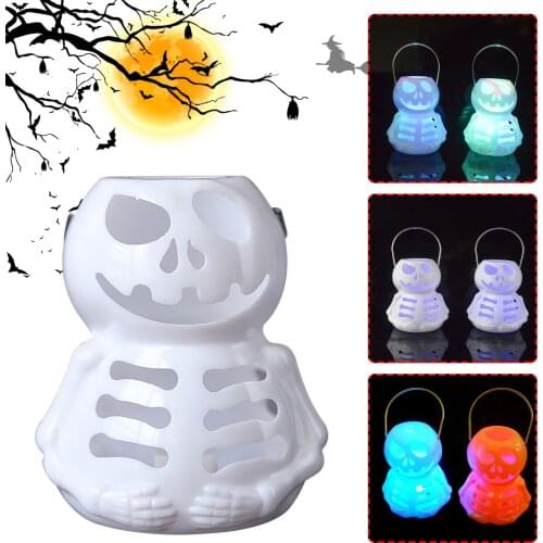 Halloween Ghost Lantern Decoration Light Atmosphere Light Scene Layout Prop Ghost Lantern Lamp Scary Light Home Horror Props