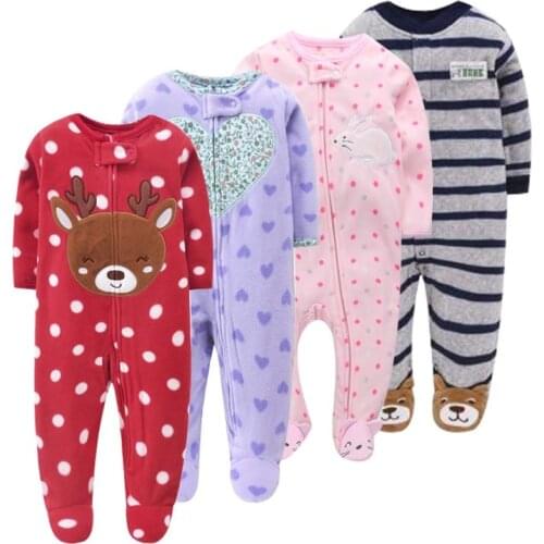 2021 Spring Baby Girl Clothes Kids Soft Fleece Rompers Kids Jumpsuits Pajamas 9-24m Infant Girl Boys Clothes Baby Costumes