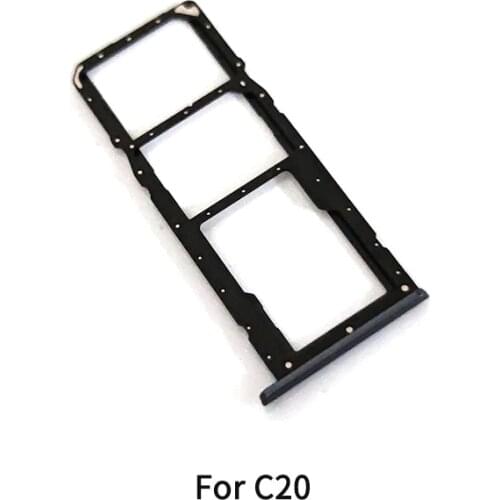 Sim Tray Holder For Oppo Realme C20 C21 SIM Card Tray Slot Holder Adapter Socket Repair Parts