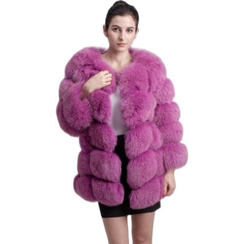 QIUCHEN PJ8078 BIG SALE FREE SHIPPING women winter real fox fur coat long sleeves fox fur coat in winter high quality